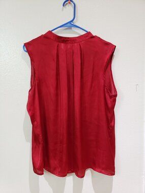 Elementz Woman, burgundy, high neck, sleeveless top, size 1x